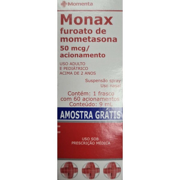 Monax - Furoato de Mometasona 50mcg - Frasco Spray com 60 Acionamentos